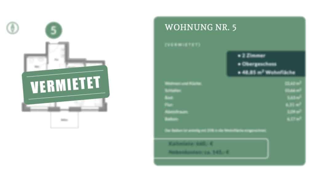 Wohnungen unscharf 5 Die Wohnungen